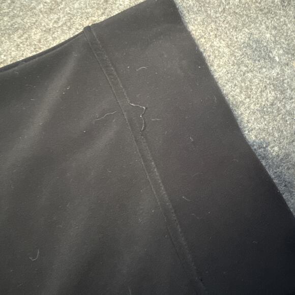 Joseph Ribkoff Black Ruched Satin Front Pull-On Pants Size 12 Made in Canada - Picture 7 of 13